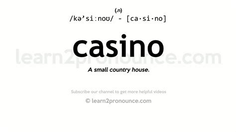 casino pronunciation